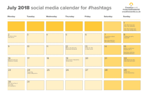 Social Media Calendar - July