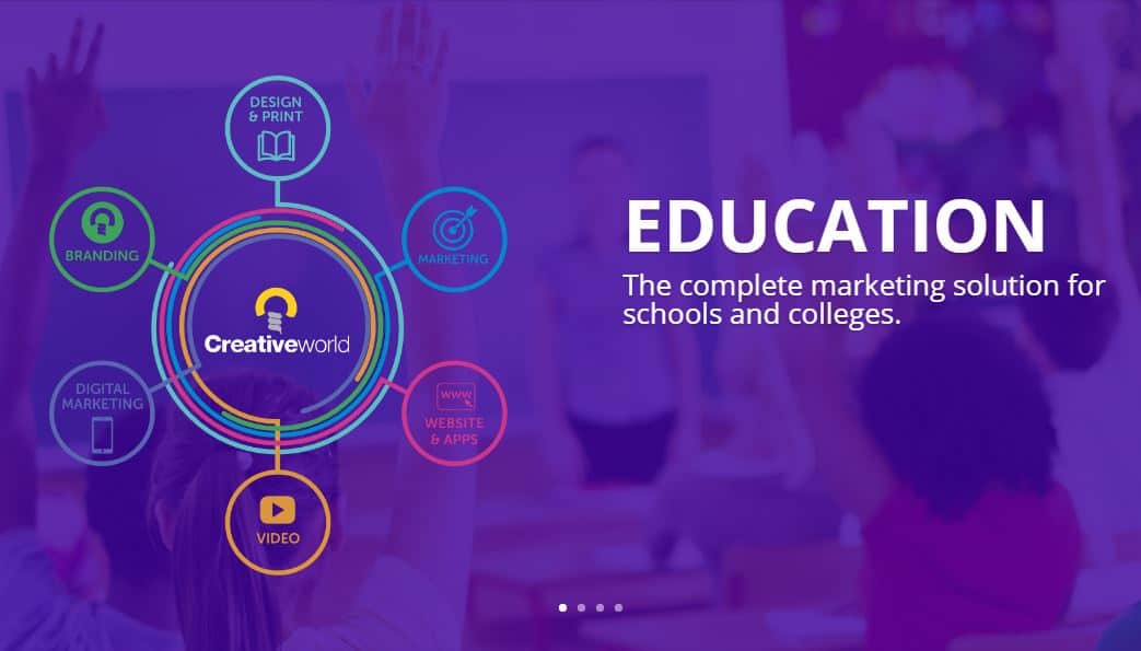 Creativeworld Education site homepage
