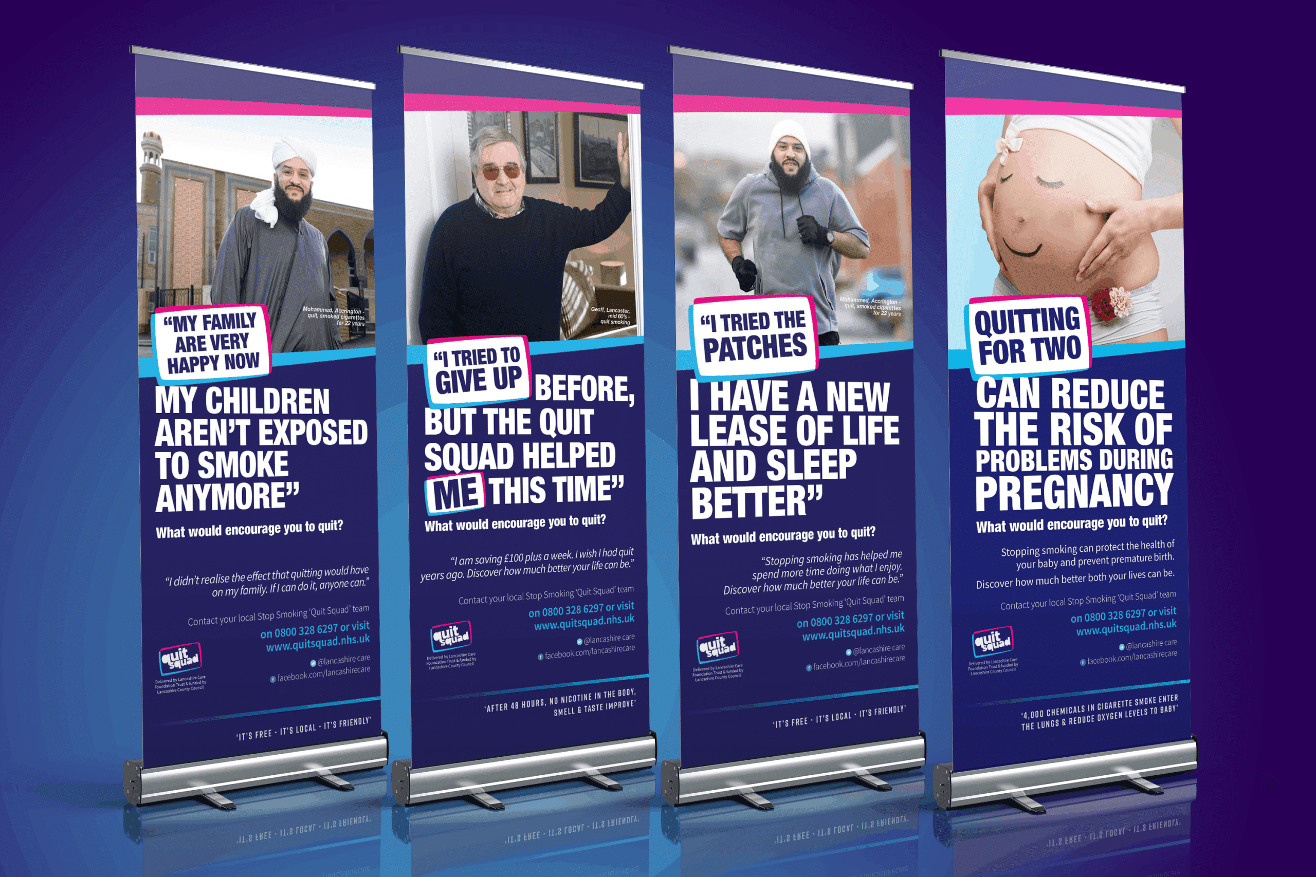 Quit Squad Pop Up Banners