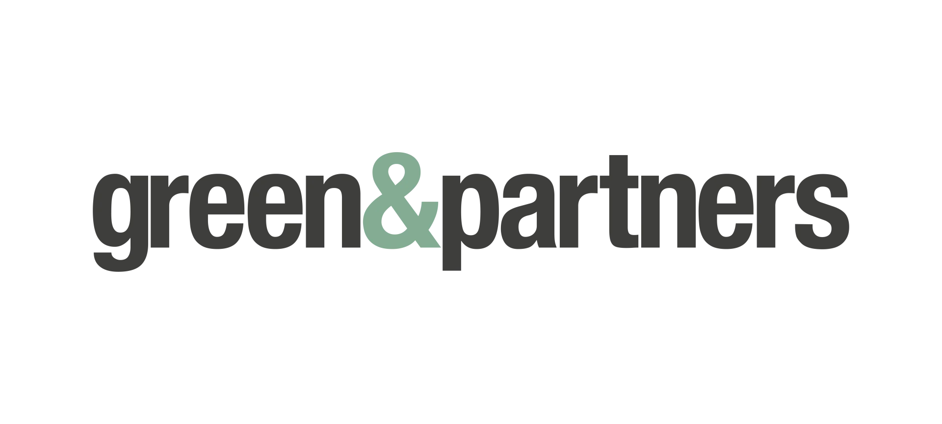 Green and Partners logo in grey and green.