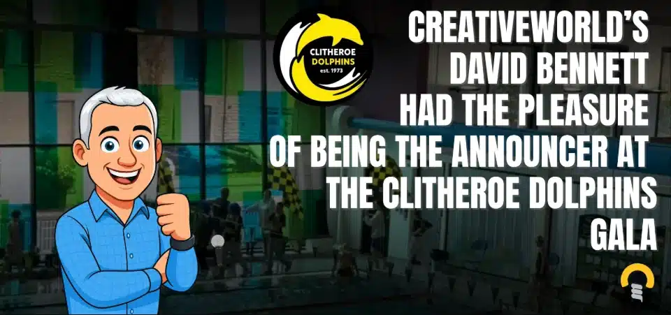 Dave Takes the Mic at the Local Swimming Gala