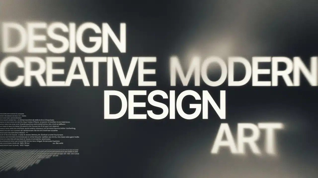 Graphic_Designer Bold modern design typography on dark background