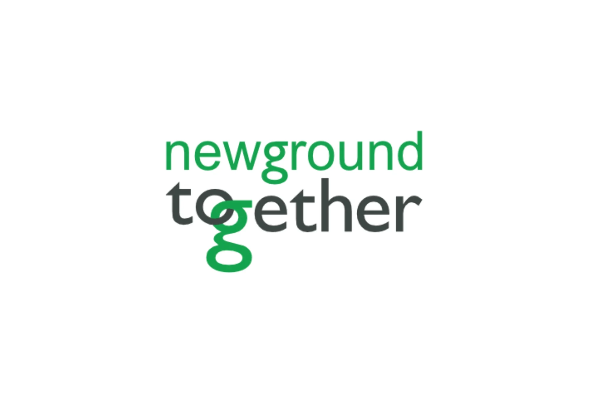 Newground Together logo with green linked g