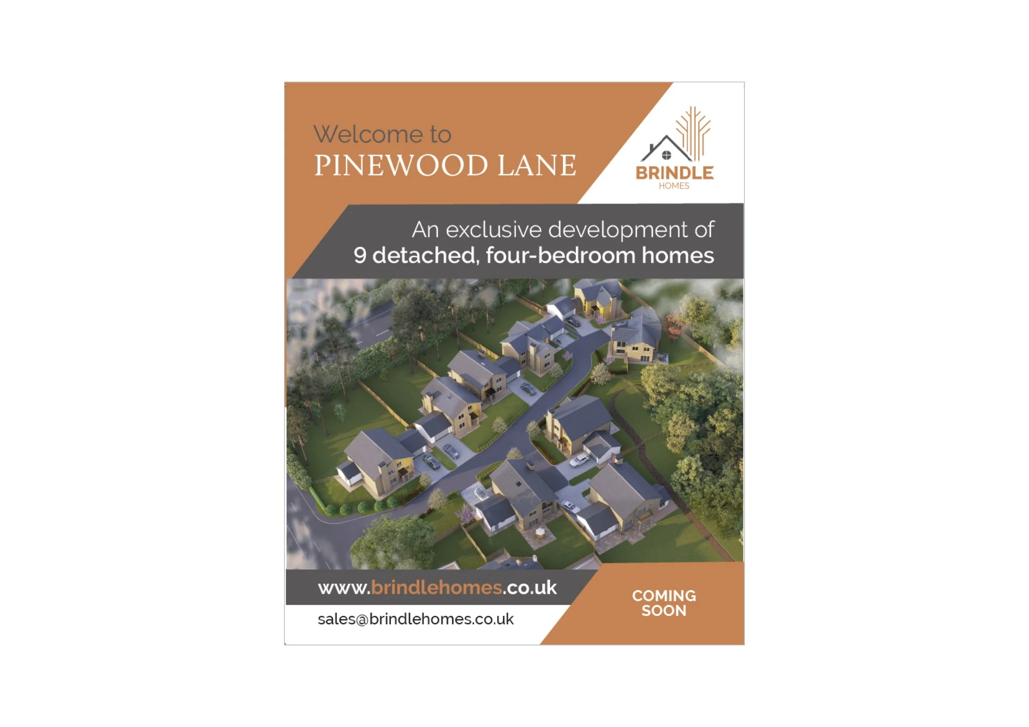 Pinewood Lane development of nine detached four-bedroom homes