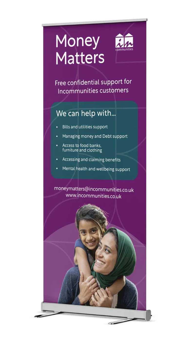 Money Matters banner offering confidential financial support